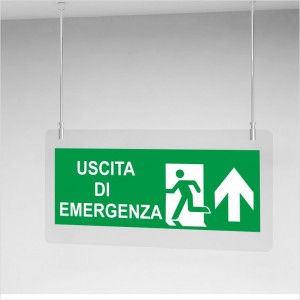 Segnaletica da soffitto - Rettangolare