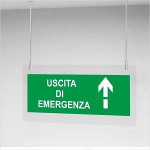Segnaletica da soffitto - Rettangolare
