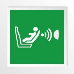 Sistema di rilevamento presenza e orientamento seggiolino CPOD in alluminio composito da parete - E014