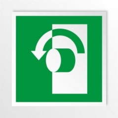Per aprire, girare in senso antiorario in alluminio composito da parete - E018