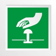 Pulsante di emergenza in alluminio composito da parete - E020