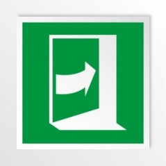 Porta che si apre spingendo sul lato destro in alluminio composito da parete - E023