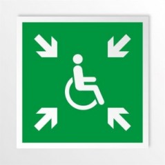 Rifugio temporaneo di emergenza disabili in alluminio composito da parete - E024