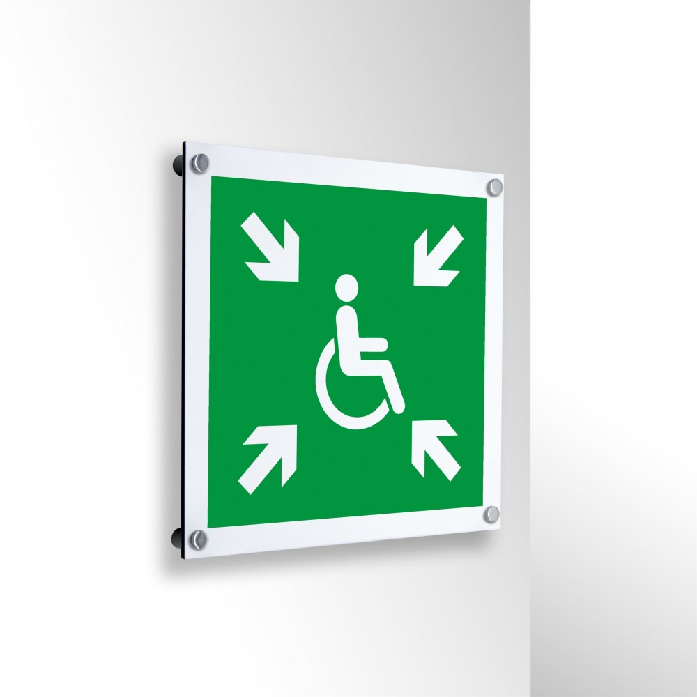 Rifugio temporaneo di emergenza disabili in alluminio composito da parete - E024