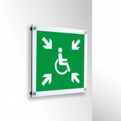 Rifugio temporaneo di emergenza disabili in alluminio composito da parete - E024