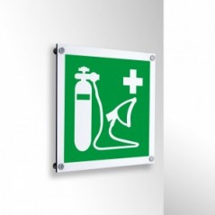 Ossigeno di rianimazione in alluminio composito da parete - E028