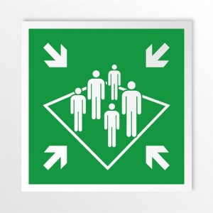 Punto di ritrovo a bordo in alluminio composito da parete - E032