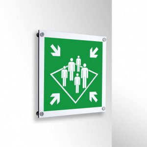 Punto di ritrovo a bordo in alluminio composito da parete - E032