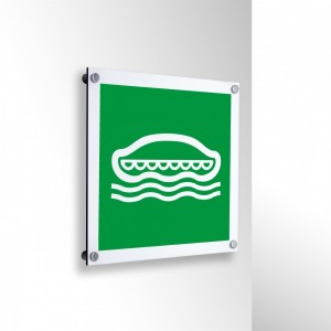 Scialuppa di salvataggio in alluminio composito da parete - E036