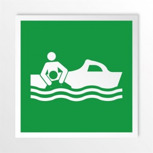 Imbarcazione di salvataggio in alluminio composito da parete - E037