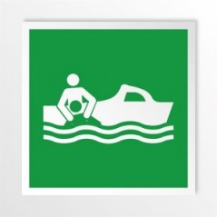 Imbarcazione di salvataggio in alluminio composito da parete - E037