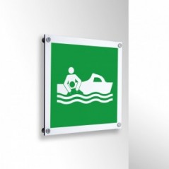 Imbarcazione di salvataggio in alluminio composito da parete - E037