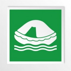 Zattera di salvataggio in alluminio composito da parete - E038