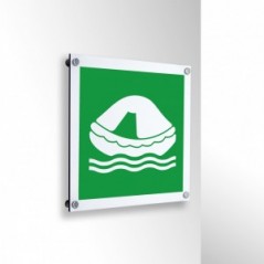 Zattera di salvataggio in alluminio composito da parete - E038