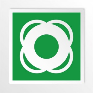 Salvagente in alluminio composito da parete - E040