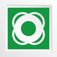 Salvagente in alluminio composito da parete - E040