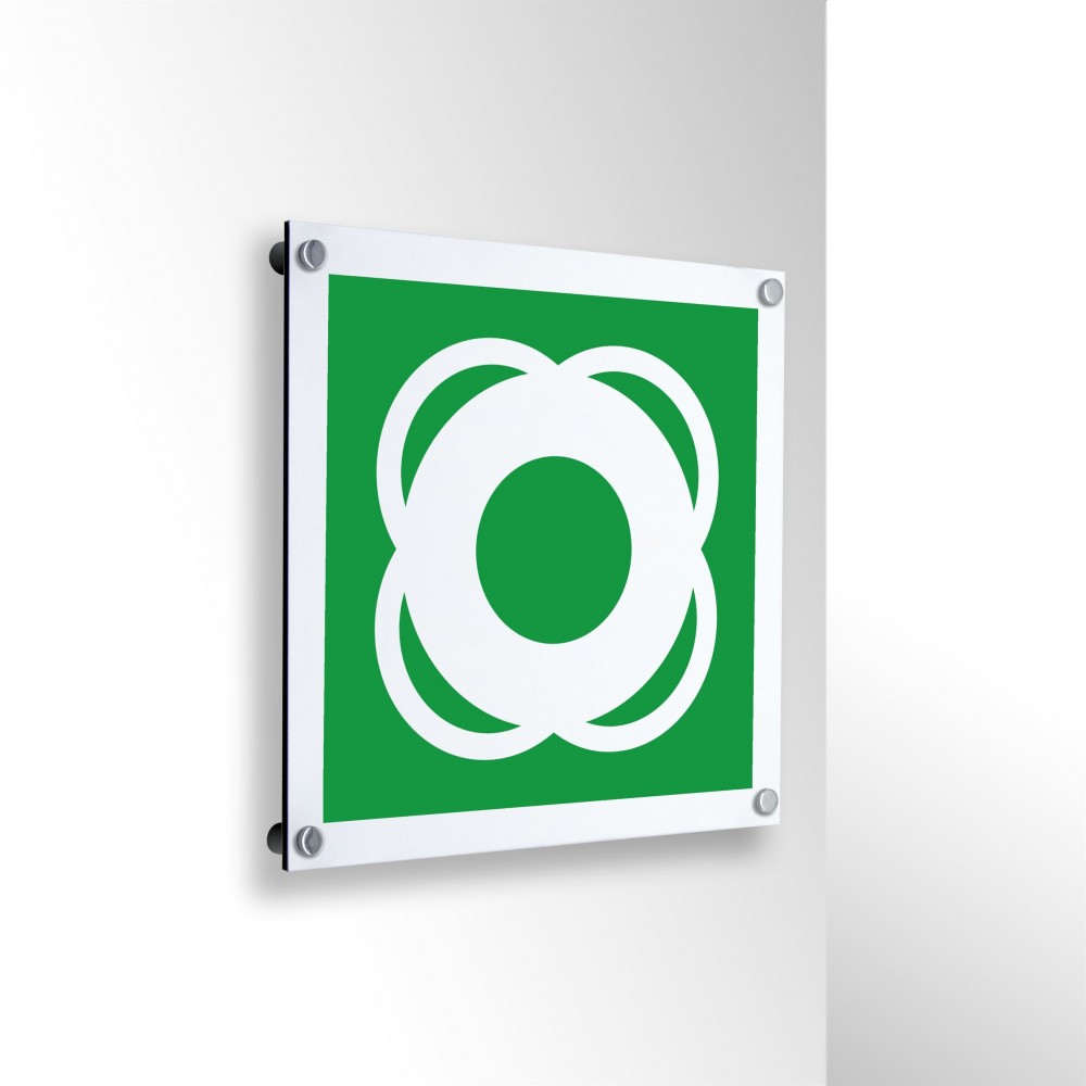 Salvagente in alluminio composito da parete - E040