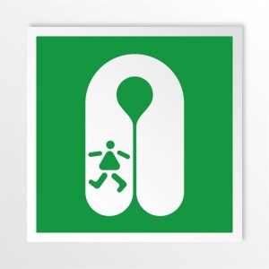 Giubbotto di salvataggio per bambini in alluminio composito da parete - E045
