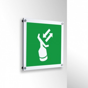 Radar transponder in alluminio composito da parete - E047