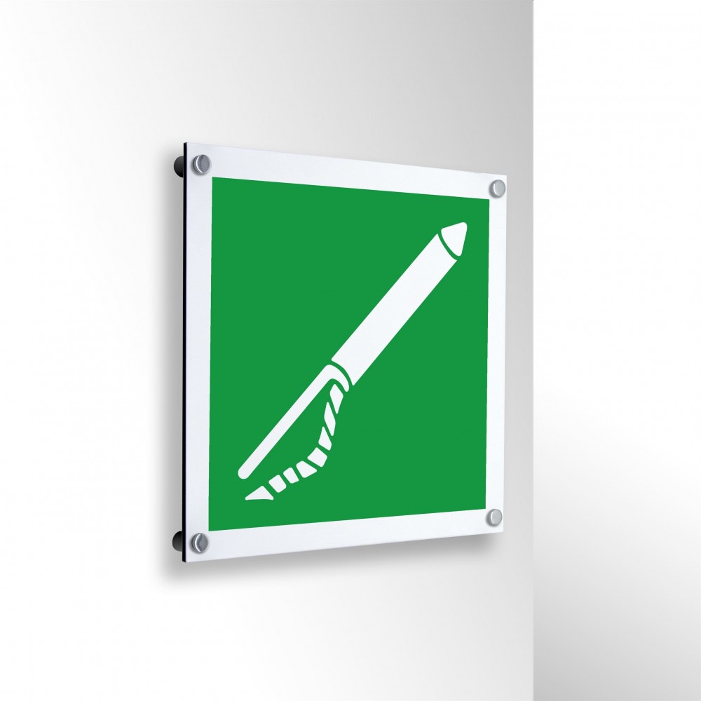 Lanciasagole in alluminio composito da parete - E050