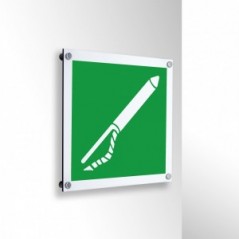 Lanciasagole in alluminio composito da parete - E050