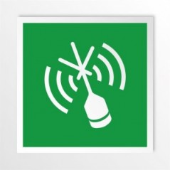 Radiofaro indicatore di posizione di emergenza in alluminio composito da parete - E052