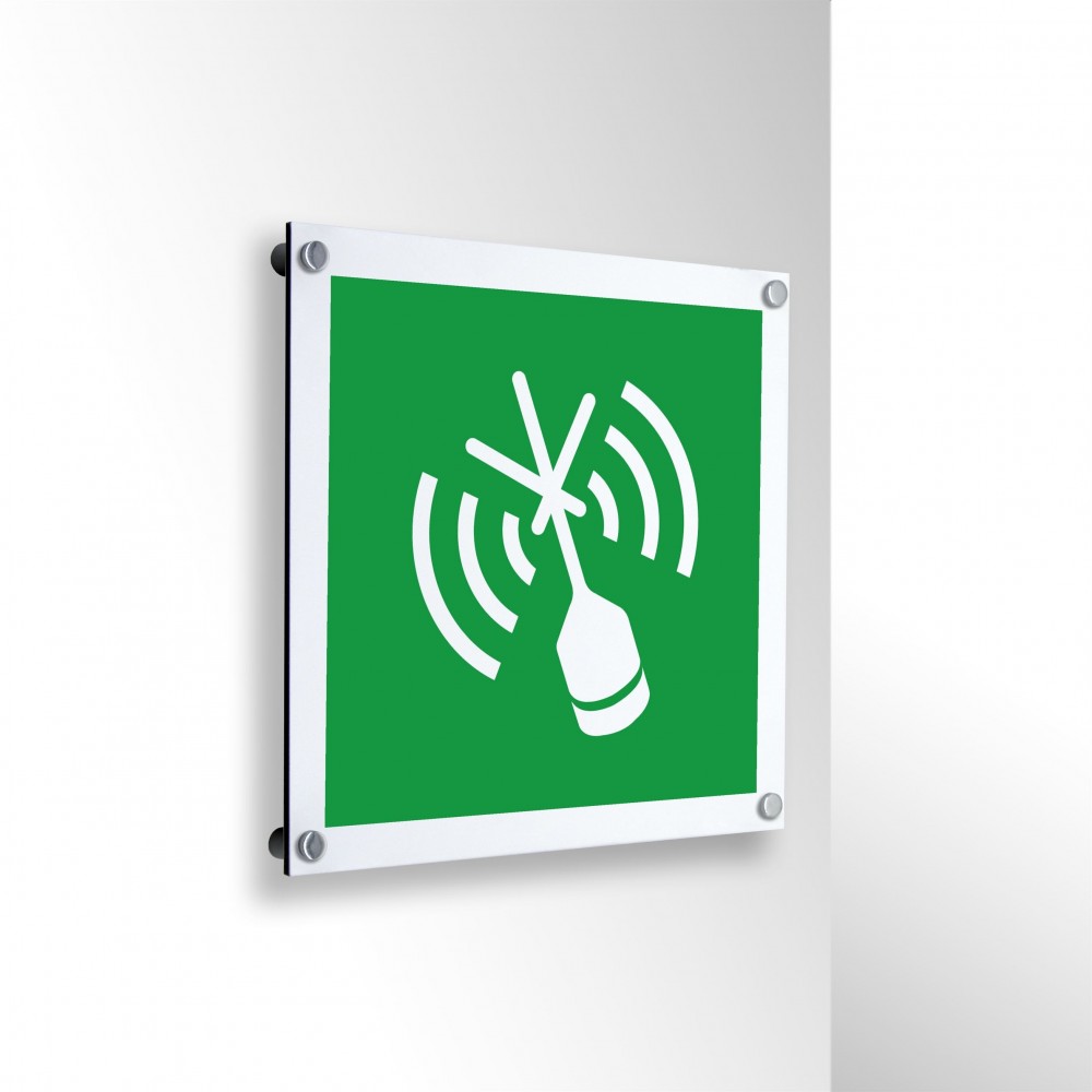Radiofaro indicatore di posizione di emergenza in alluminio composito da parete - E052