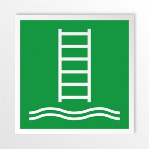 Scala d'imbarco in alluminio composito da parete - E053