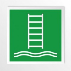 Scala d'imbarco in alluminio composito da parete - E053