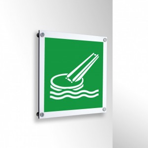 Scivolo di evacuazione marina in alluminio composito da parete - E054