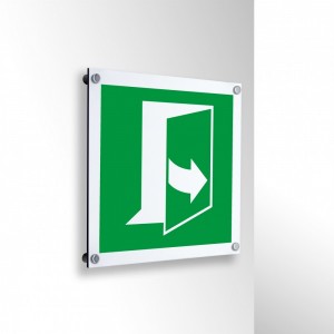 Tirare verso destra per aprire in alluminio composito da parete - E057