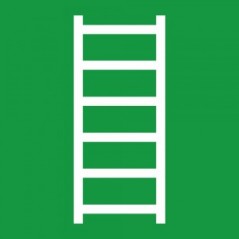 Scala di emergenza in alluminio composito da parete - E059