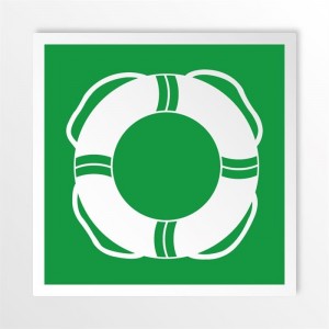 Mezzi di salvataggio in acqua in alluminio composito da parete - E061