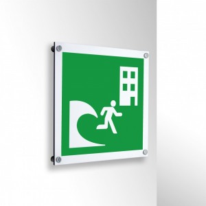 Edificio di evacuazione Tsunami in alluminio composito da parete - E063