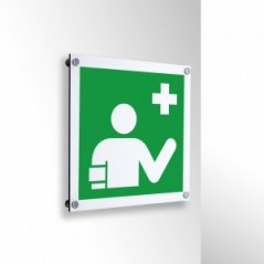 Soccorritore in alluminio composito da parete - E064