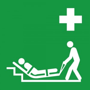 Materassino di evacuazione in alluminio composito da parete - E067