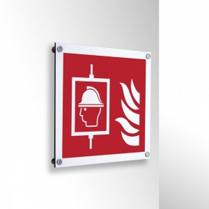 Ascensore antincendio in alluminio composito da parete - F017