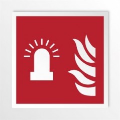 Luce lampeggiante allarme antincendio in alluminio composito da parete - F018