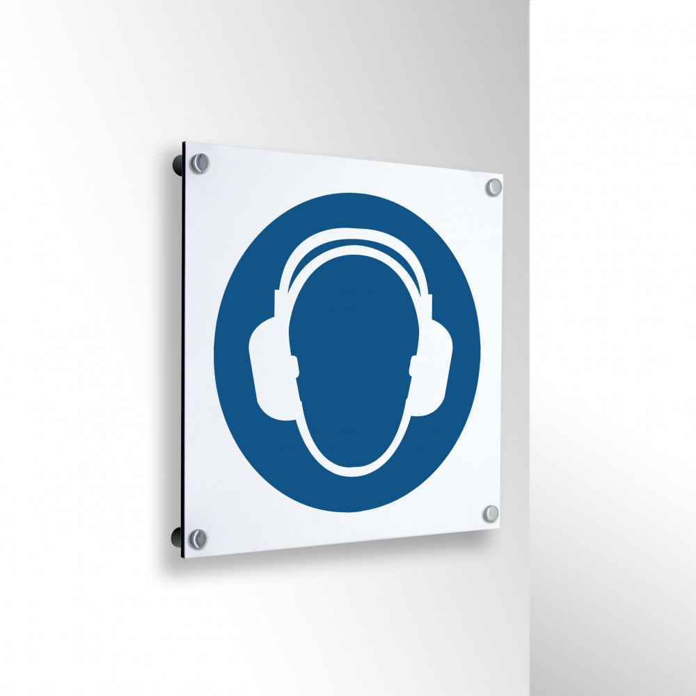 Indossare la cuffia antirumore in alluminio composito da parete - M003