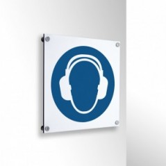 Indossare la cuffia antirumore in alluminio composito da parete - M003