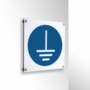 Messa a terra obbligatoria in alluminio composito da parete - M005