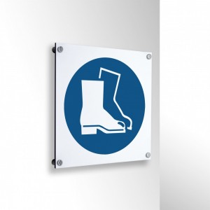 Calzature di sicurezza obbligatorie in alluminio composito da parete - M008