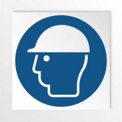 Casco di protezione obbligatorio in alluminio composito da parete - M014