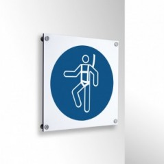 Imbracatura di sicurezza obbligatoria in alluminio composito da parete - M018