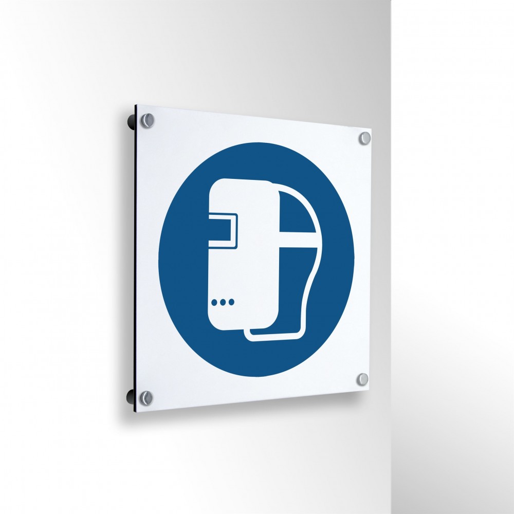 Maschera per saldatura obbligatoria in alluminio composito da parete - M019