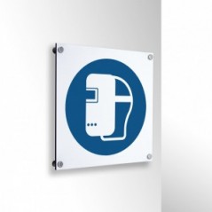 Maschera per saldatura obbligatoria in alluminio composito da parete - M019