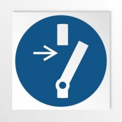 Togliere tensione prima di iniziare lavori o riparazioni in alluminio composito da parete - M021