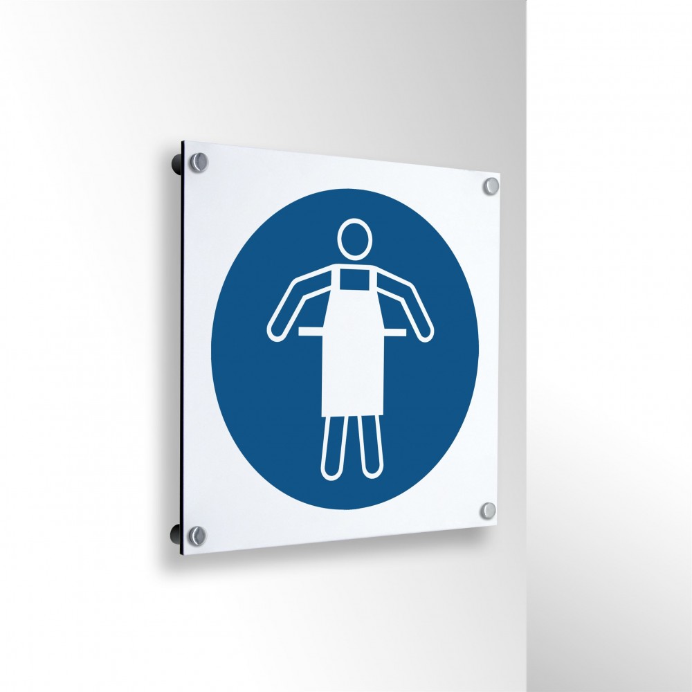 Usare un grembiule protettivo in alluminio composito da parete - M026