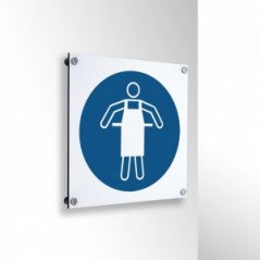 Usare un grembiule protettivo in alluminio composito da parete - M026