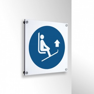 Sollevare le estremità degli sci in alluminio composito da parete - M036